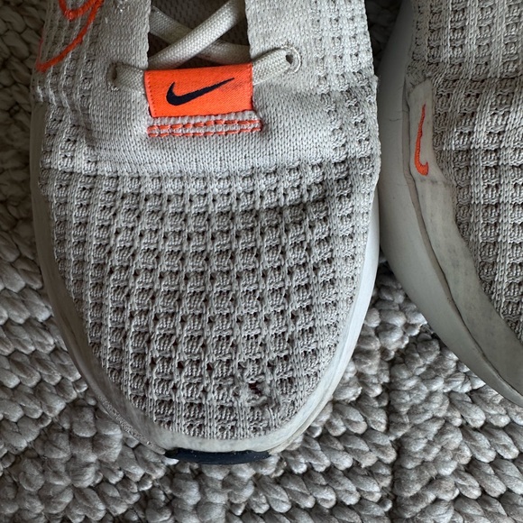 Nike White and Orange Athletic Sneakers - Picture 8 of 15